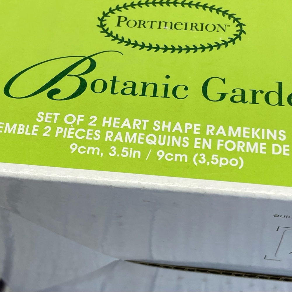 PORTMEIRION Botanic Garden Decorative Heart Ramekin Set-NIB-🔥FINAL PRICE🔥 - Picture 11 of 14